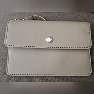 Michael Kors Small Clutch Wristlet in Light Taupe